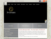 Tablet Screenshot of charringtonhotel.com